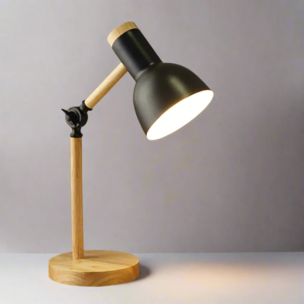 FlexiGlow - Adjustable Modern Desk Lamp Sleek Minimalist Design with Energy-Efficient LED | Customizable Arm and Head for Focused Illumination | Compact Stable Base for Office, Study, or Bedside Use
