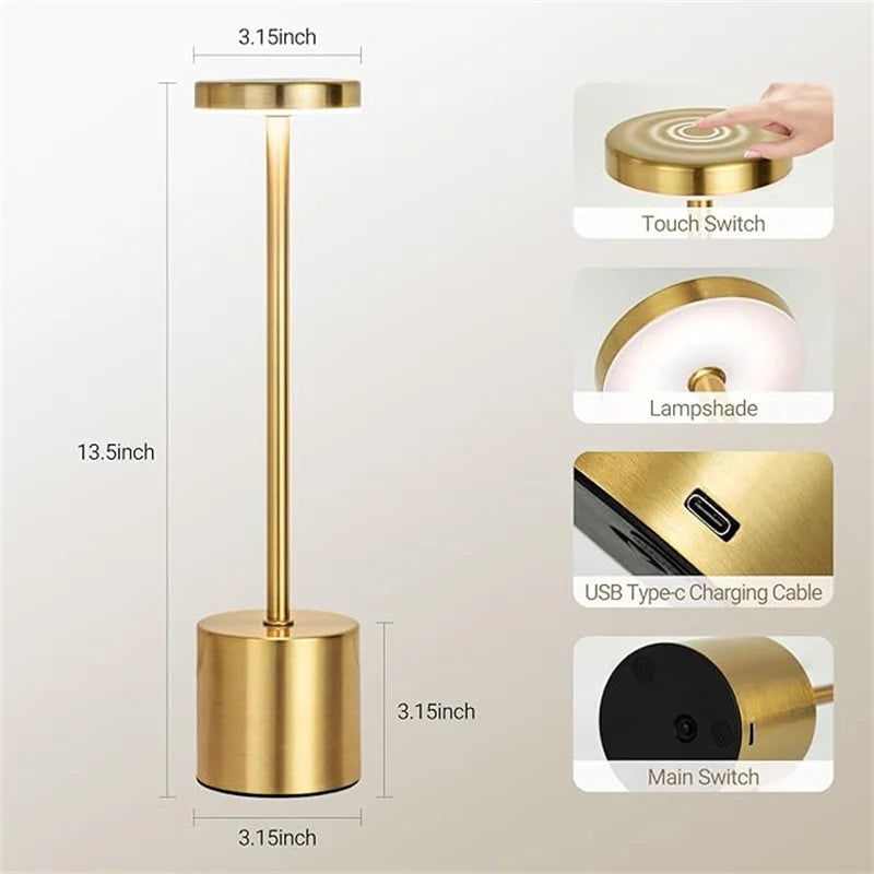 Table Lamp - Timeless Classic Design with Cozy Warm Light | Stable Durable Build for Everyday Use | Ideal for Living Room, Bedroom or Office