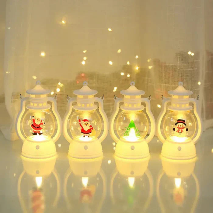 Shiny Christmas Lantern Holiday Centerpiece