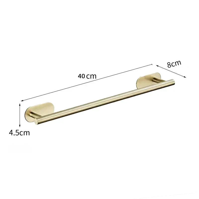 GoldenLuxe - Non-Drilling Bathroom Accessory Set