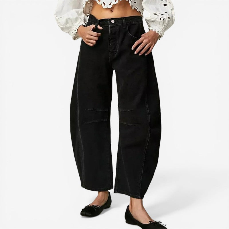 Women's Wide Leg Ankle Length Trousers