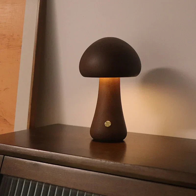 WoodlandGlow - Handcrafted Natural Wood with Whimsical Charm | Soft Warm Glow for Calm Nighttime Comfort | Cozy Accent for Nursery, Bedroom or Reading Nook