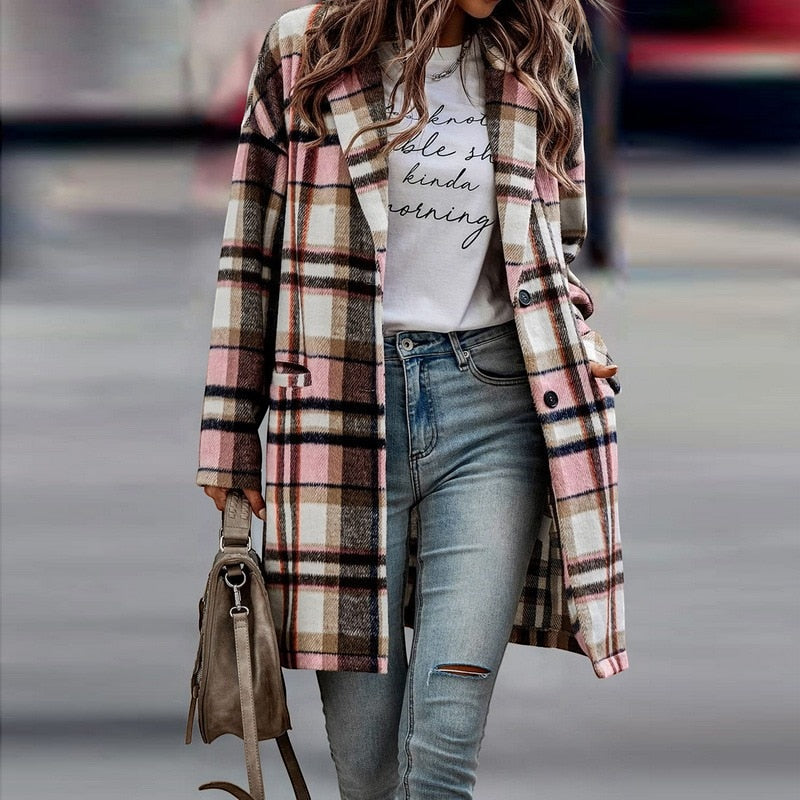 Women's Chic Folded Collar Jacket