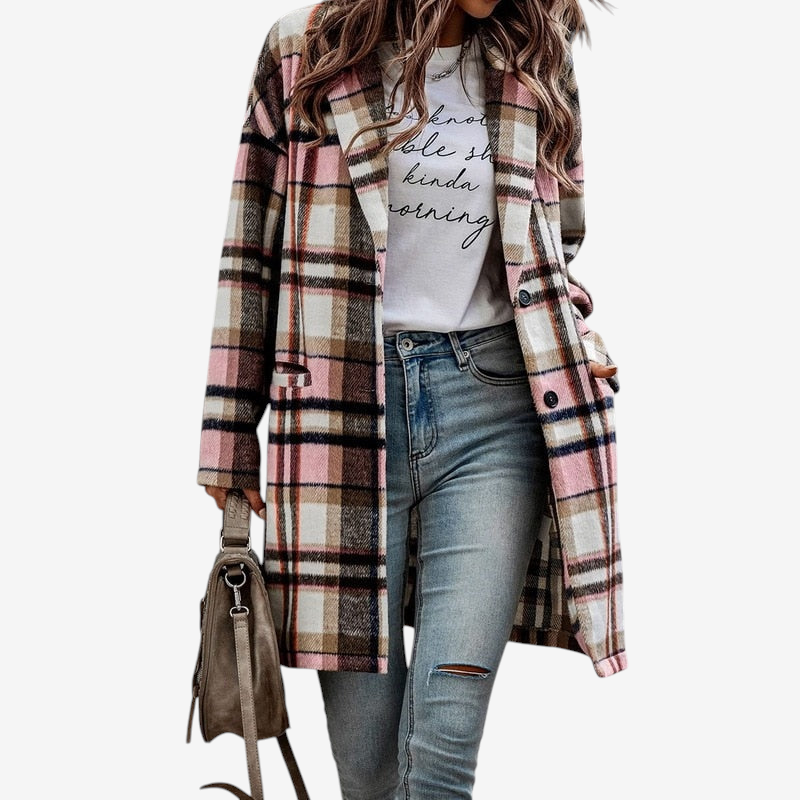Women's Chic Folded Collar Jacket
