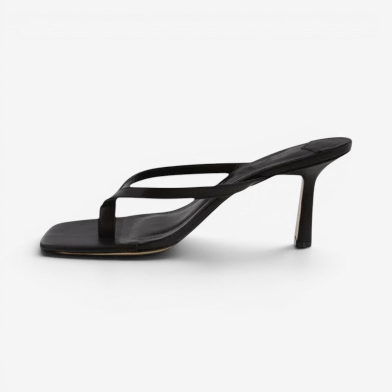 Women's High Heel Thong Sandals with Non Slip Sole