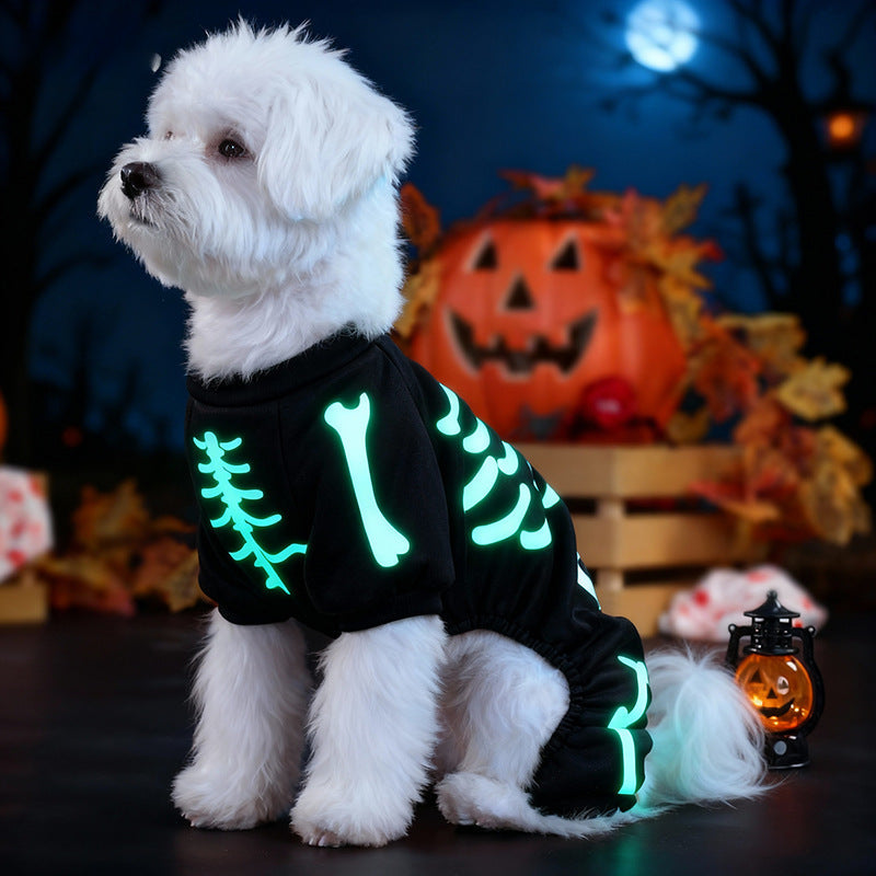 GlowPup - Glow in the Dark Skeleton Dog Jumpsuit