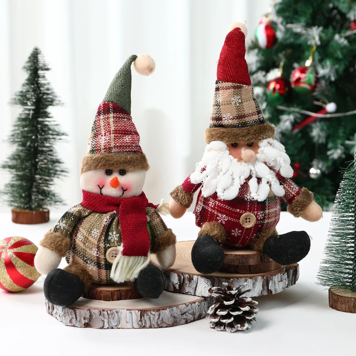 Christmas Doll New Year Ornament Set