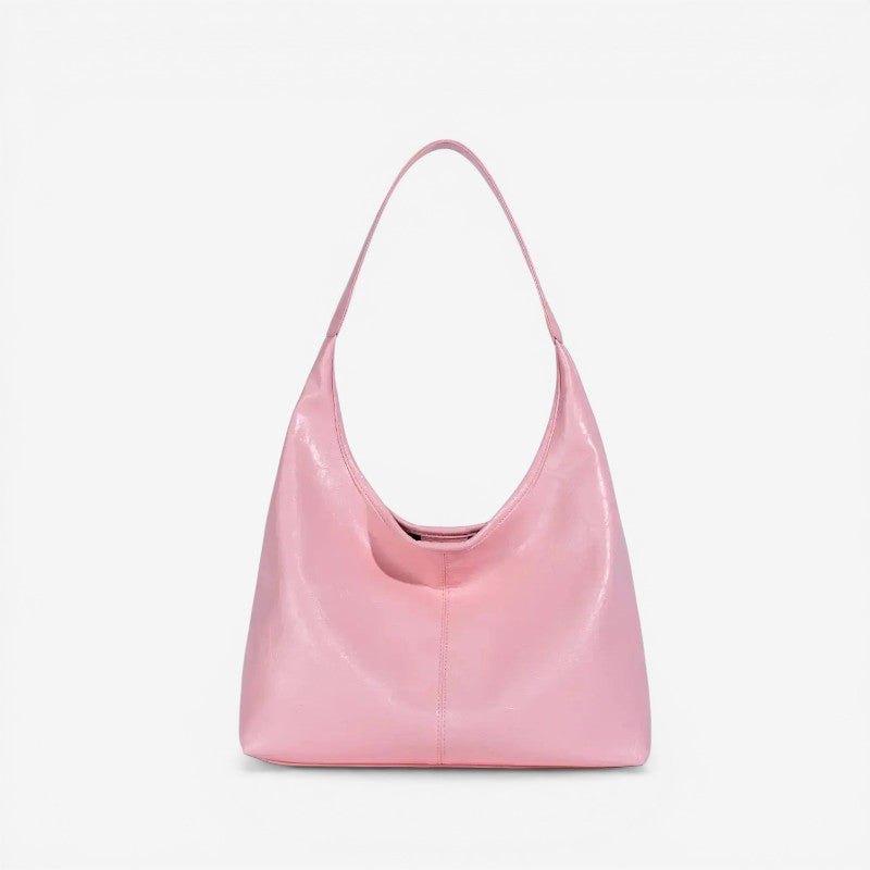 Compact Shoulder Bag with Zip Pocket