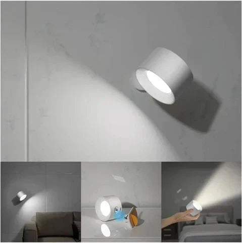 Wireless Wall Lamp - Tool-Free Stick-On Installation & Portable Use | Bright Energy-Saving LED Light | Modern Accent for Bedroom, Hallway or Night Lamp