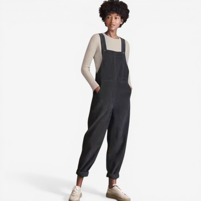 Women's Sleeveless Corduroy Jumpsuit