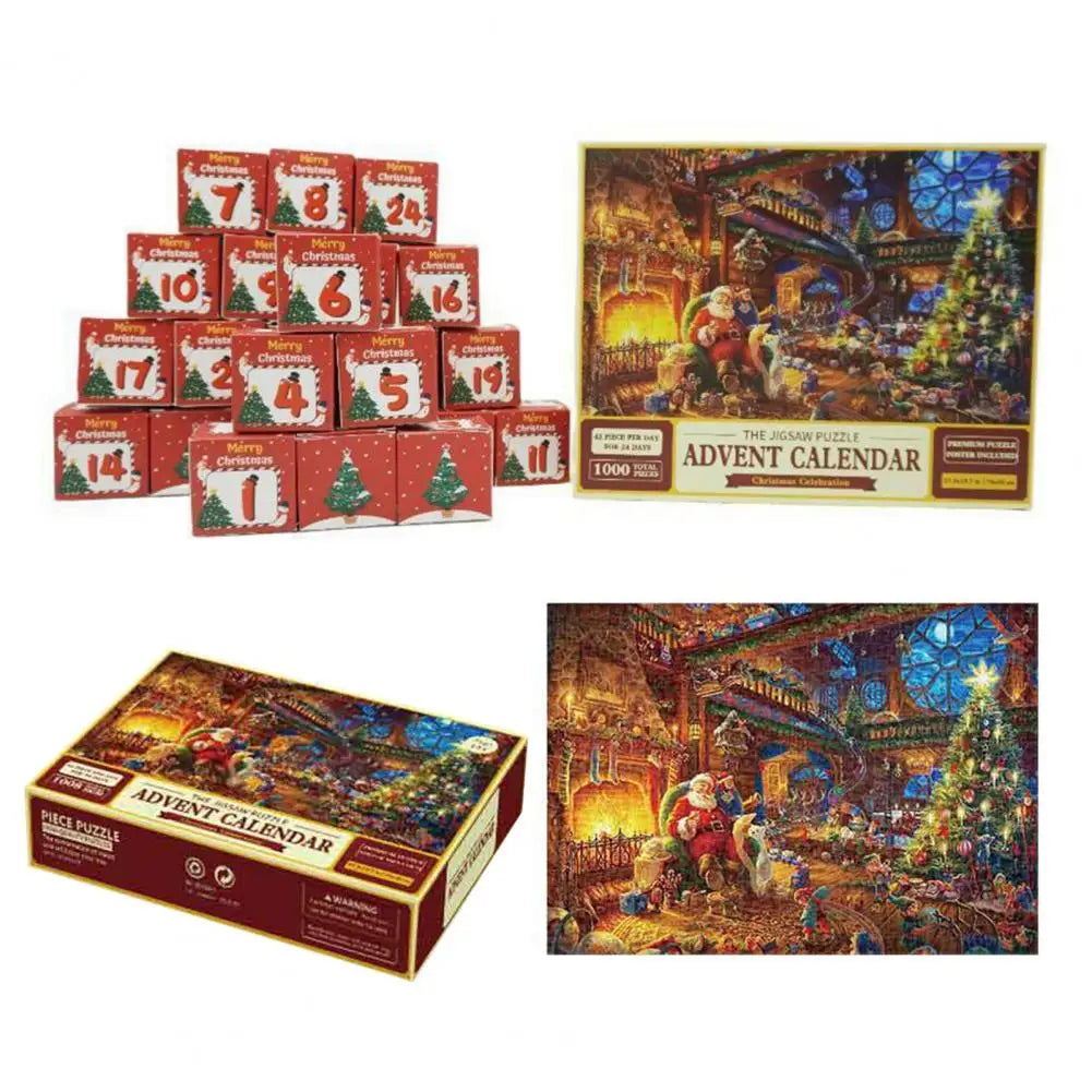 Advent Calendar with Puzzle and Countdown