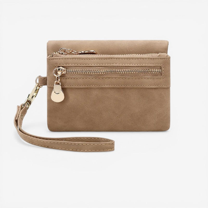 Zipped Wallet with Coin Purse for Women
