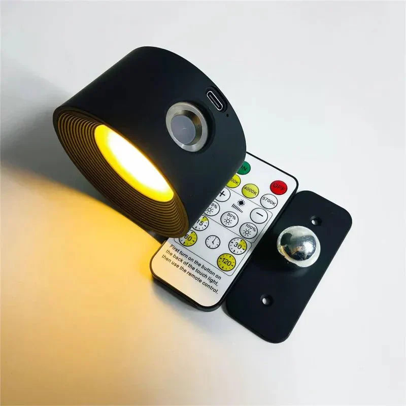 Wireless Wall Lamp - Tool-Free Stick-On Installation & Portable Use | Bright Energy-Saving LED Light | Modern Accent for Bedroom, Hallway or Night Lamp