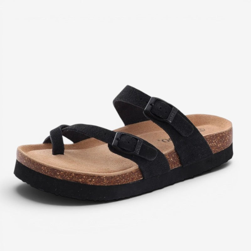 Double Strap Slide Sandals