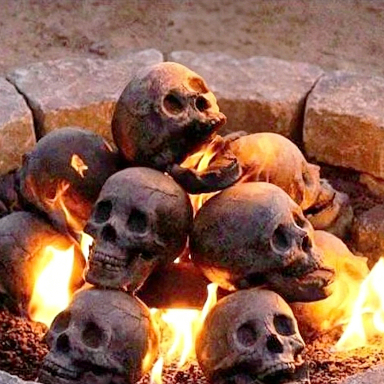 Gothic Ceramic Skull Decor for Home
