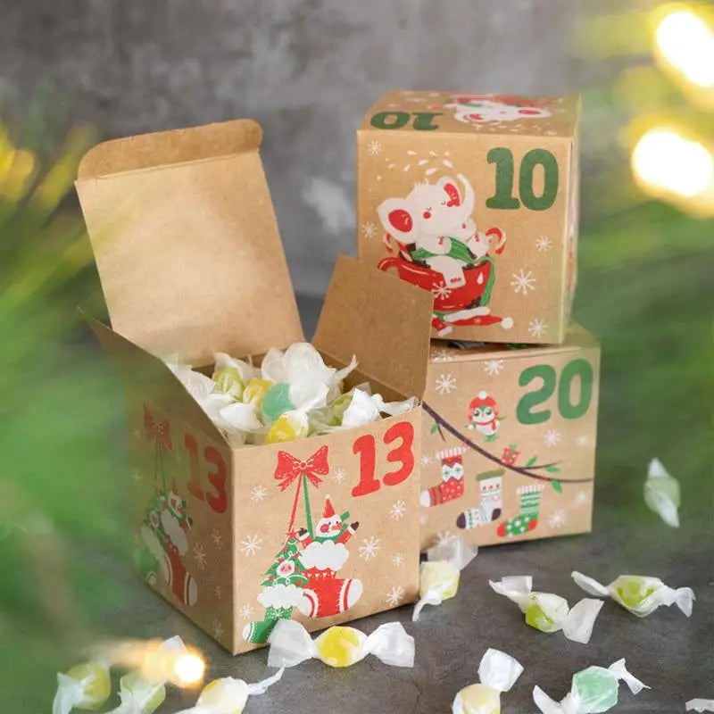 24-Day DIY Advent Calendar Countdown Christmas House Decoration