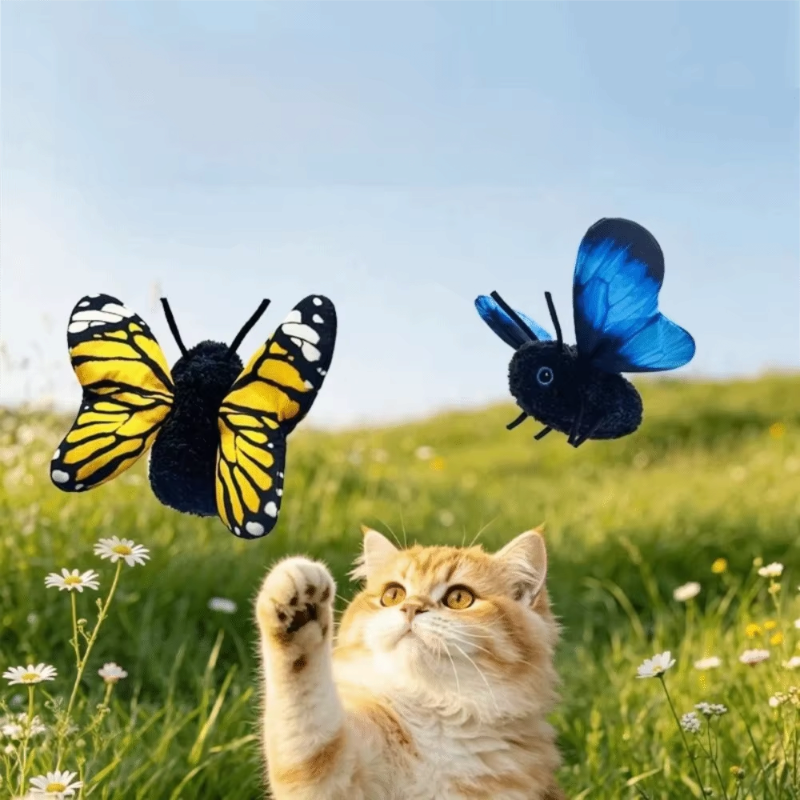 PurrFlutter - Automatikus Rezgő Pillangó Macskajáték Mozgásérzékelővel