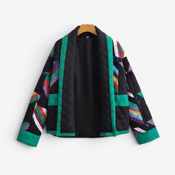Stylish Long Sleeve Patterned Jacket for Women