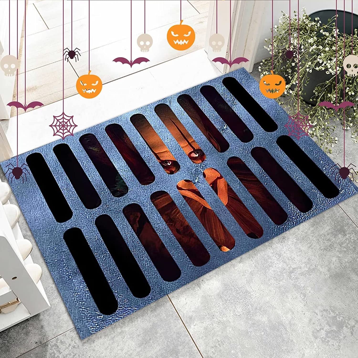 Greetify - Halloween Doormat with Scary Design