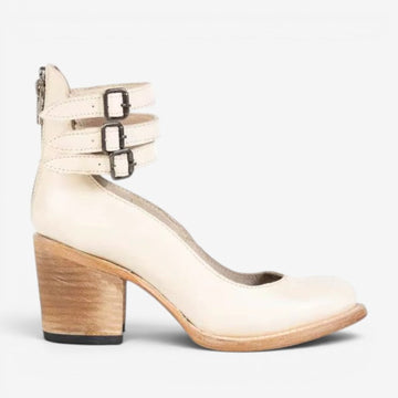 Women's High-Heeled Sandals with Ankle Straps