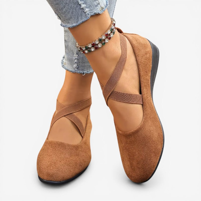 Criss-Cross Strap Flat Shoes
