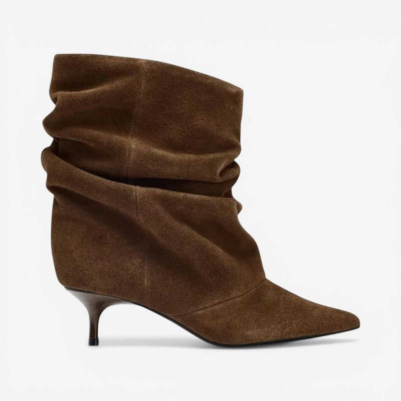Pointed Toe Low Heel Ankle Boots
