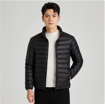 Elias | Men's Winter Jacket with Stand Collar