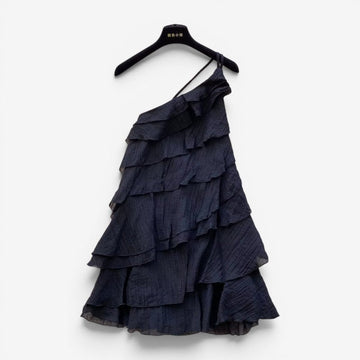 Asymmetrical One-Shoulder Mini Dress