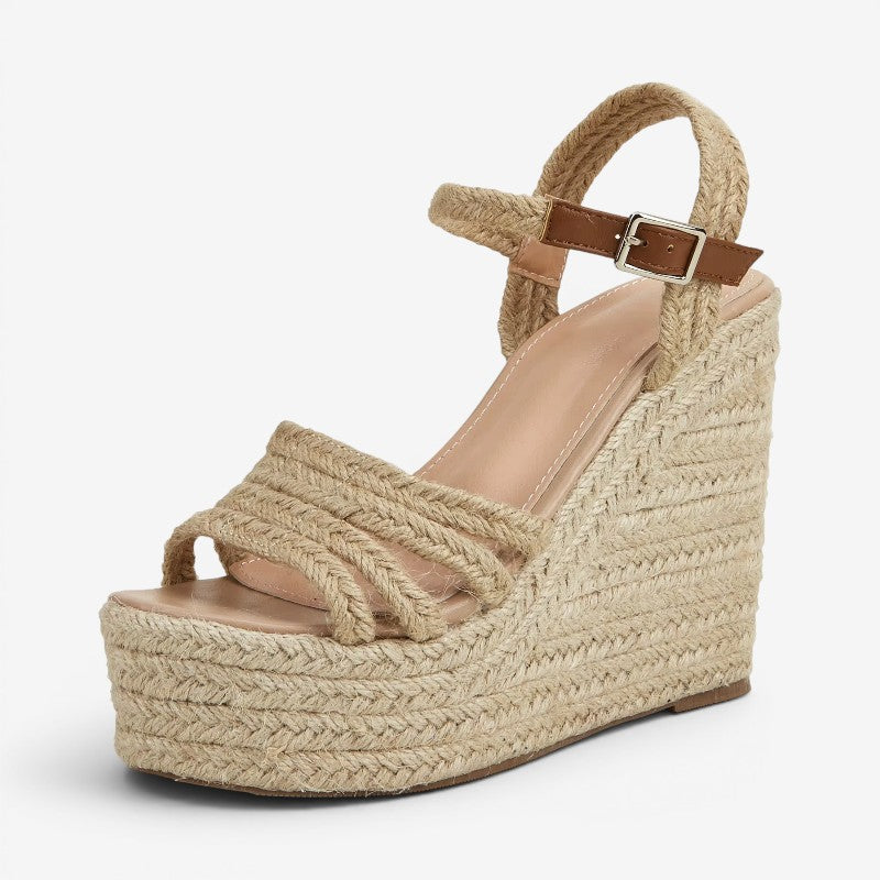 Women's Wedge Sandals with Adjustable Strap