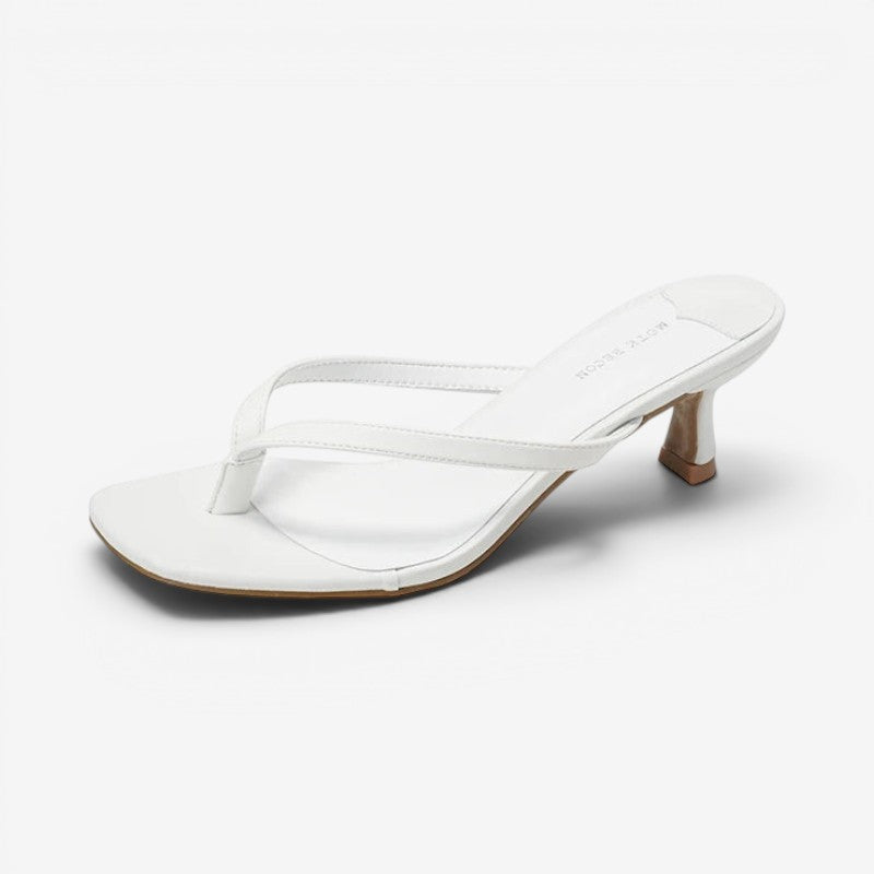 Women's High Heel Thong Sandals with Non Slip Sole