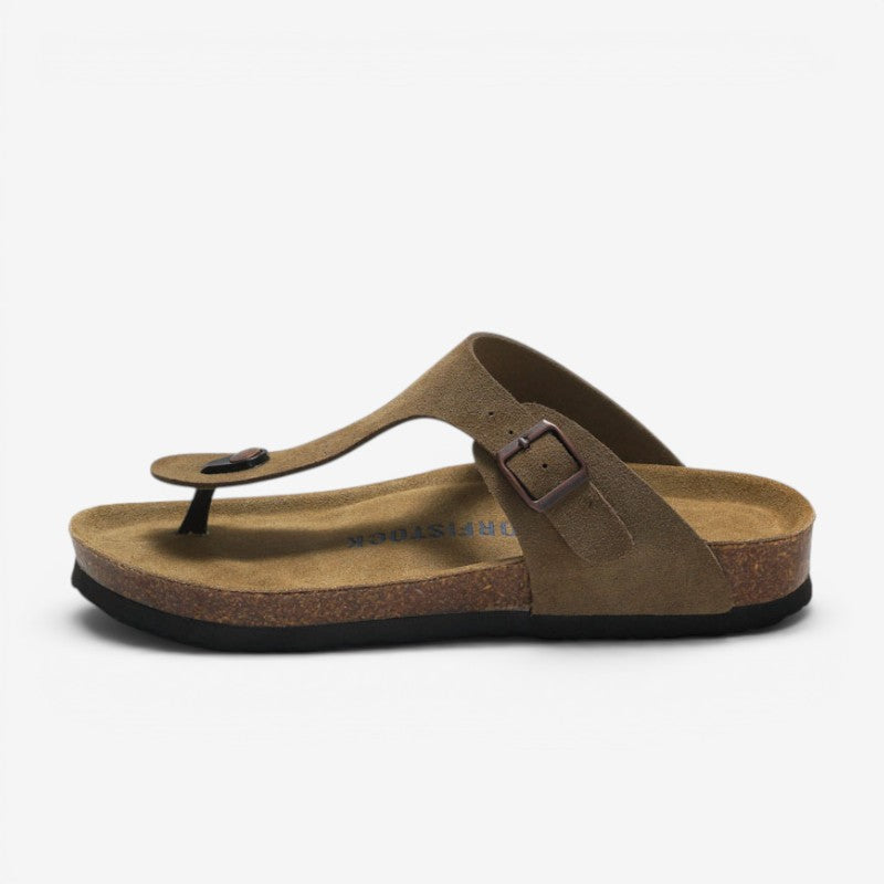 Men's T-Strap Casual Flat Slippers
