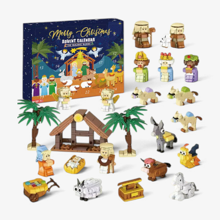 Noelbrick - Adventi naptár 24 építőkészlettel egy betlehemhez