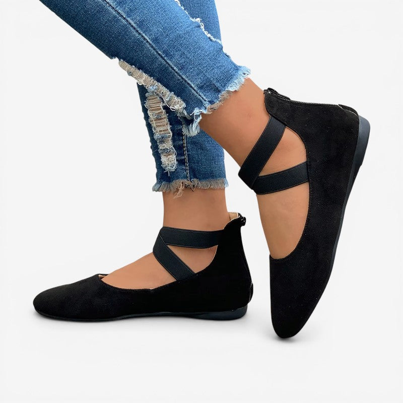 Criss-Cross Strap Flat Shoes