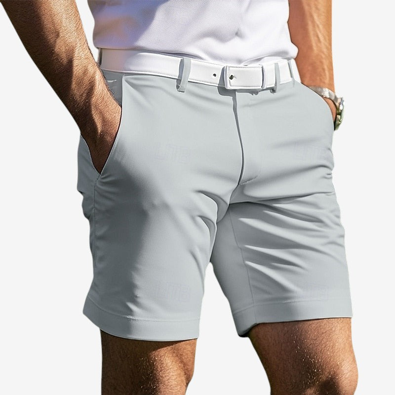 Men's Classic Casual Shorts with Zipper Fly