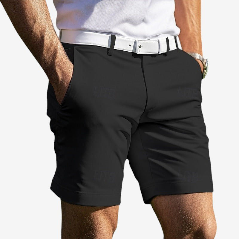 Men's Classic Casual Shorts with Zipper Fly