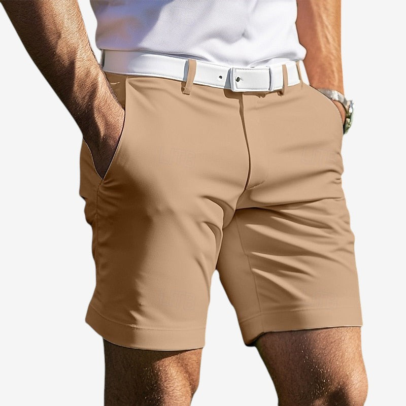 Men's Classic Casual Shorts with Zipper Fly