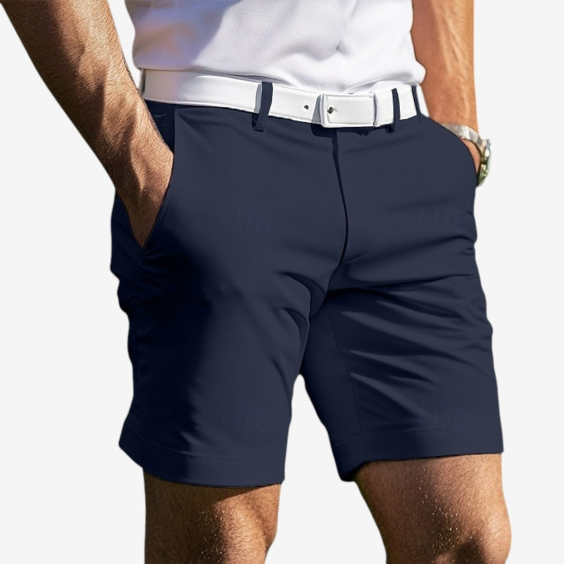 Men's Classic Casual Shorts with Zipper Fly