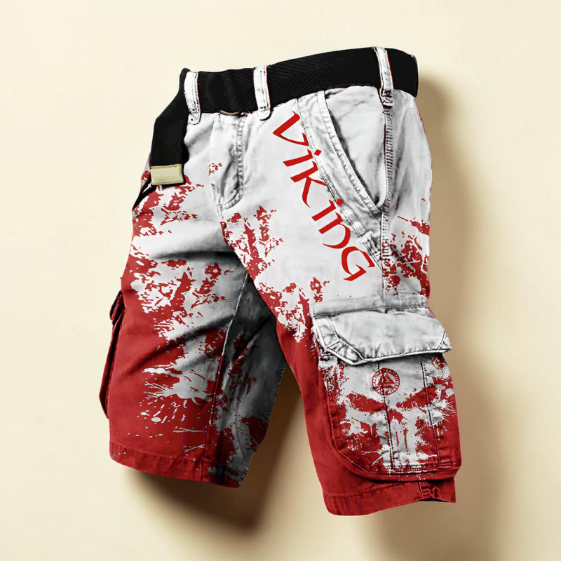 Men’s Stylish Printed Cargo Shorts
