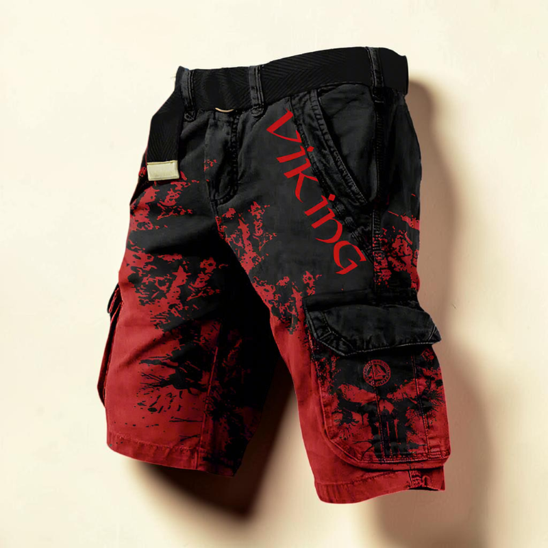 Men’s Stylish Printed Cargo Shorts