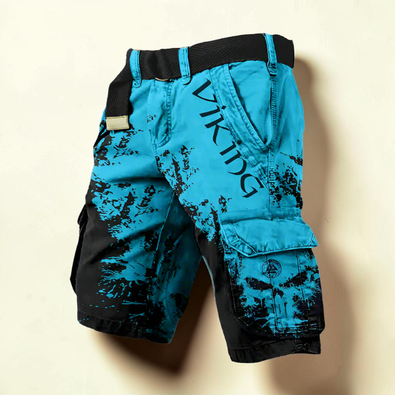 Men’s Stylish Printed Cargo Shorts