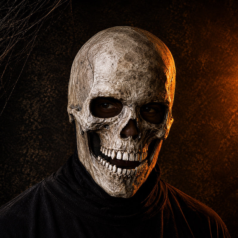 GrimSkull - Teljes fejet takaró maszk valósághű koponyamintával