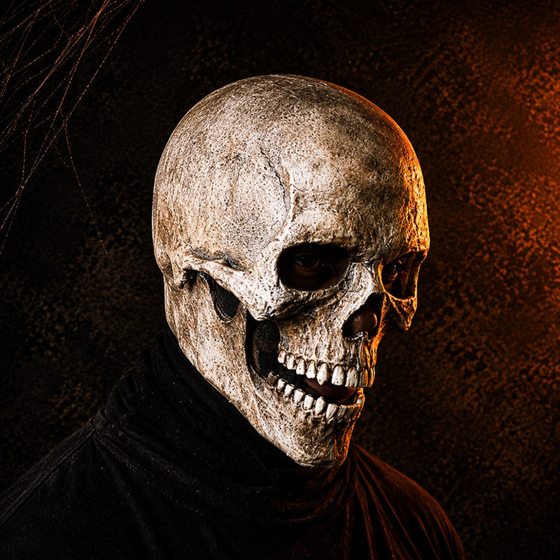 GrimSkull - Teljes fejet takaró maszk valósághű koponyamintával