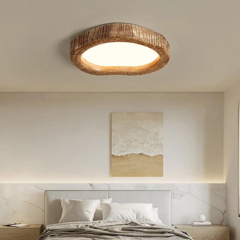 TimberGlow- Rustic Tree Trunk-Inspired Design with Natural Warmth | Soft Ambient Glow for Cozy Atmosphere | Versatile Fixture for Living Room, Bedroom or Dining