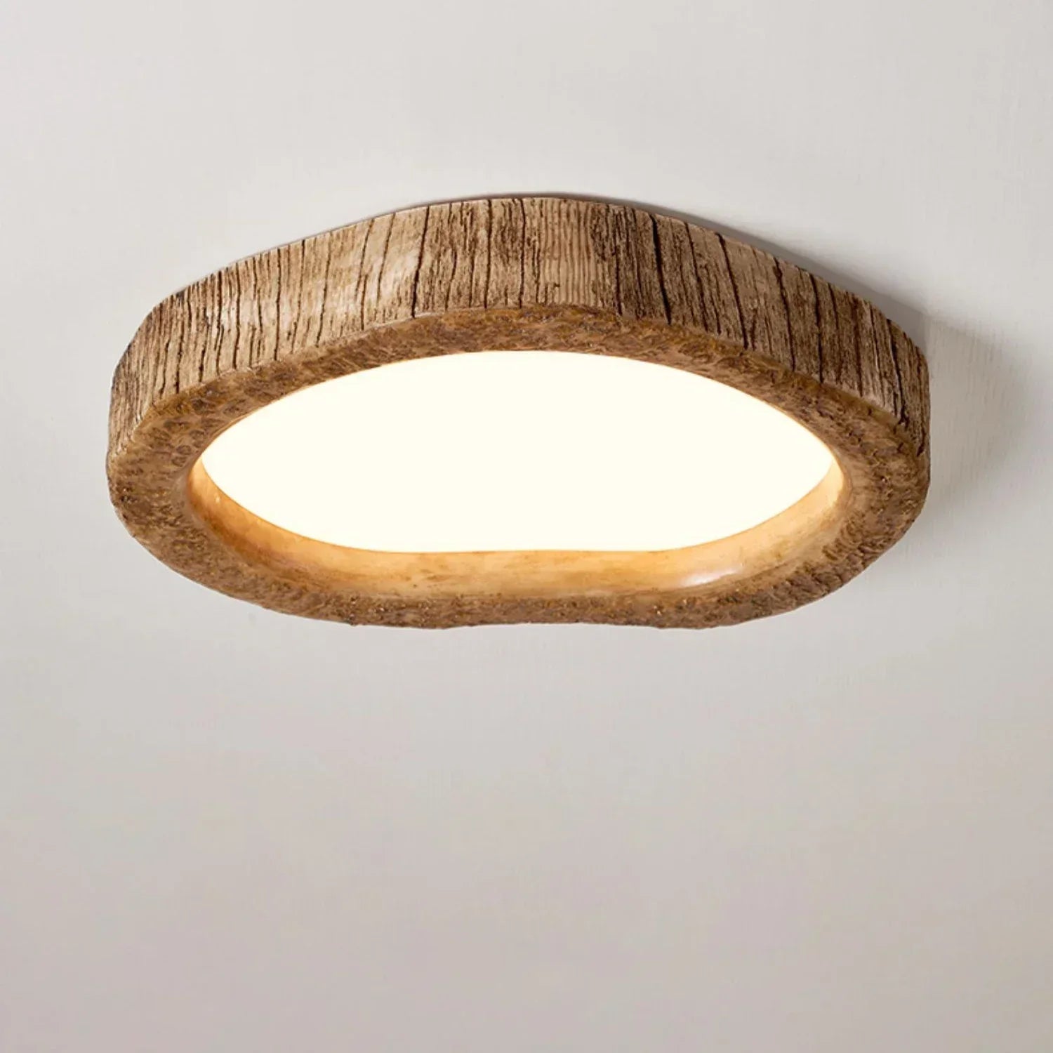 TimberGlow- Rustic Tree Trunk-Inspired Design with Natural Warmth | Soft Ambient Glow for Cozy Atmosphere | Versatile Fixture for Living Room, Bedroom or Dining