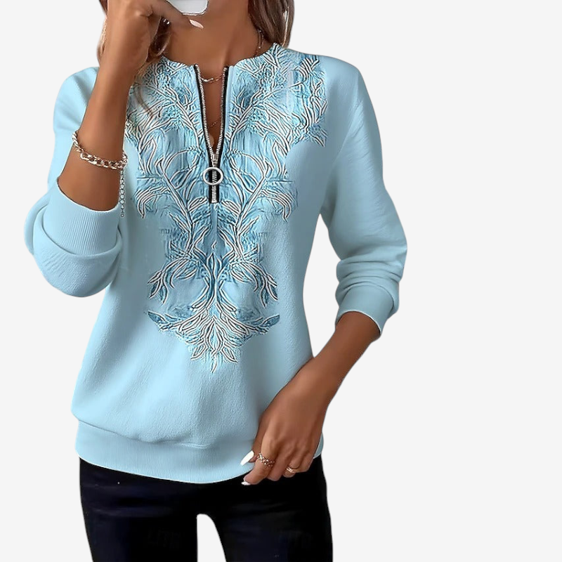 Women's Slim Fit Half Zip Sweater