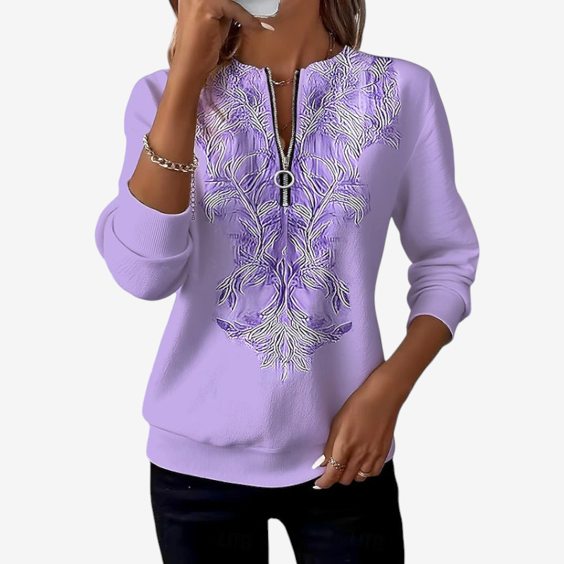 Women's Slim Fit Half Zip Sweater