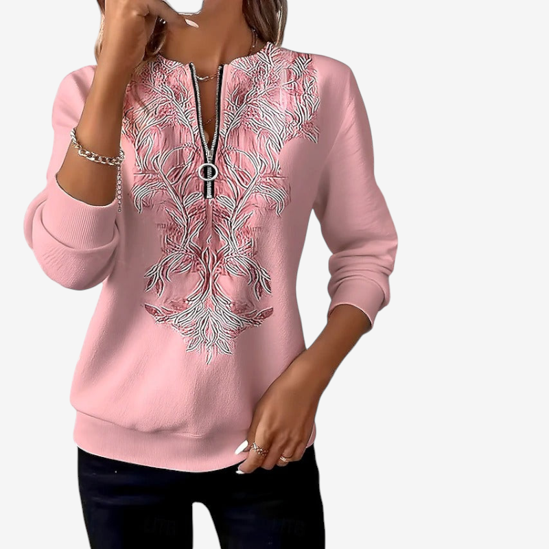 Women's Slim Fit Half Zip Sweater