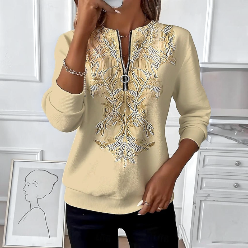 Women's Slim Fit Half Zip Sweater