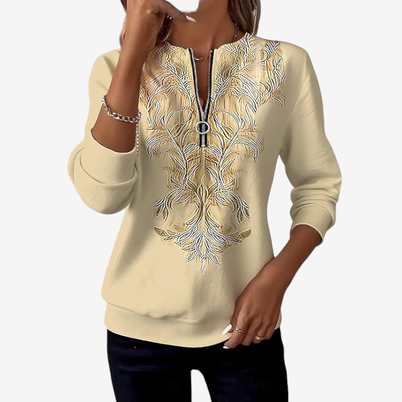 Women's Slim Fit Half Zip Sweater