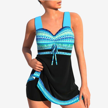 Women's High Waist V Neck Swimwear Set